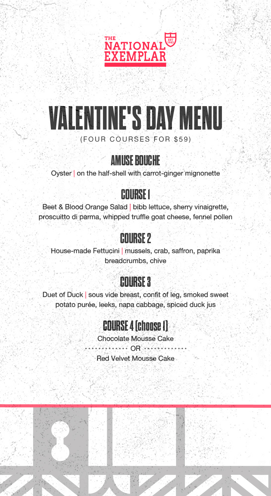 Valentine's Day at The National Exemplar